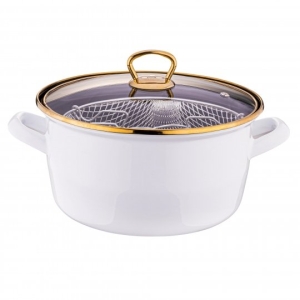 Kızartma Tenceresi 22cm Emaye Pastel Serisi