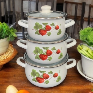 Emaye 3 lüTencere Takımı