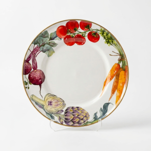  Emaye 28 Cm Servis Tabağı Supla Desenli